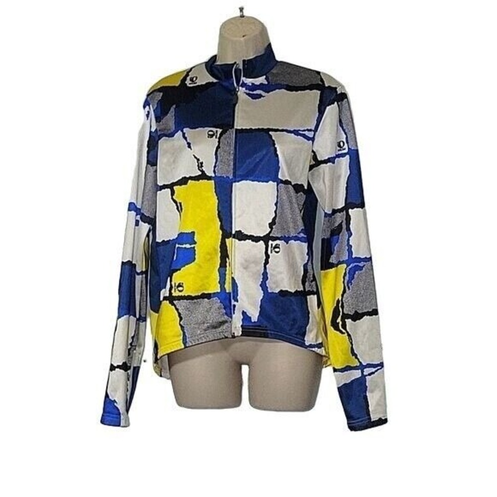 Pearl Izumi Cycling Jacket Full Zip Long Sleeve Abstract Print Size Unknown